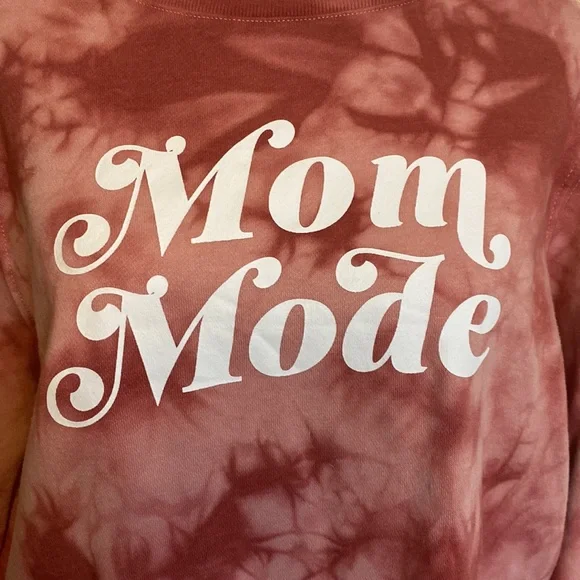 Lightweight Soft “Mom Mode” Tye Dye Sweatshirt Size M - Picture 2 of 5